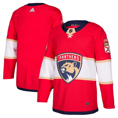 Adidas Men Florida Panthers Blank Red Home Authentic Stitched NHL Jersey